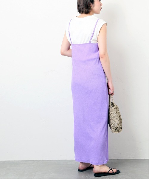 JOINT WORKS（ジョイントワークス）の「J-ドライタッチテレコキャミワンピース（ワンピース・レディース・パープル/グリーン・FREE）」の21枚目の写真