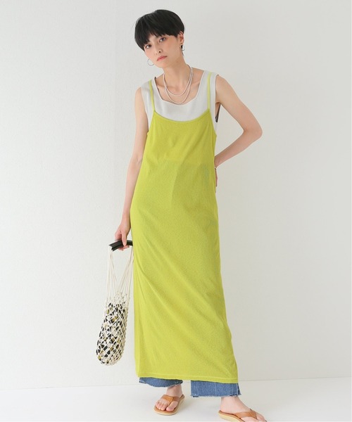 JOINT WORKS（ジョイントワークス）の「J-ドライタッチテレコキャミワンピース（ワンピース・レディース・パープル/グリーン・FREE）」の22枚目の写真