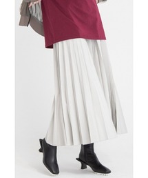 AULA AILA | エコレザープリーテッドスカート(スカート)