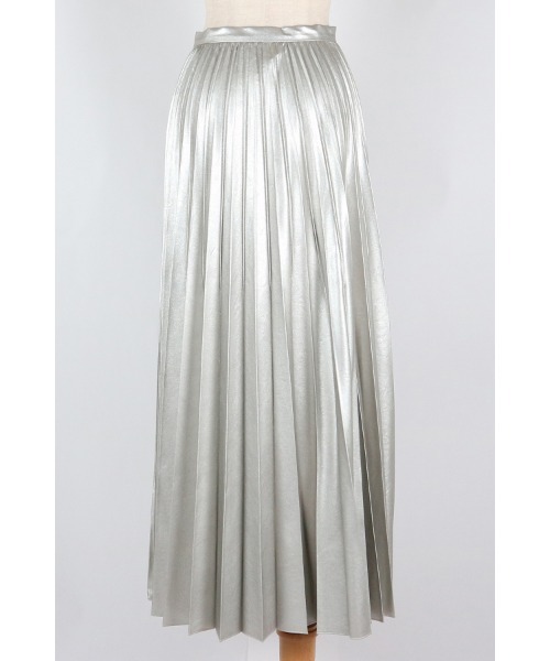 AULA AILA（アウラアイラ）の「フェイクレザープリーツスカート（スカート・レディース・レッド/オフホワイト/ブラック/シルバー・1/0）」の16枚目の写真