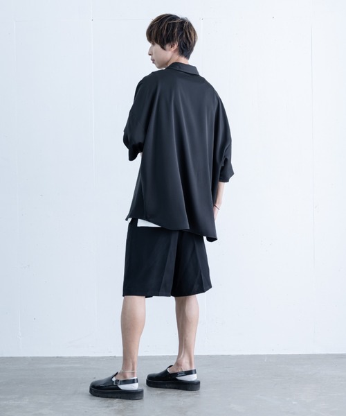 EDDEN ELLEN（エデンエレン）の「【EDDEN ELLEN】ドレープルーズシャツ（シャツ/ブラウス・メンズ・ナチュラル/サックスブルー/ブラック/ライトグレー/ネイビー/ホワイト/チャコールグレー・SMALL/MEDIUM/LARGE/X-SMALL）」の14枚目の写真