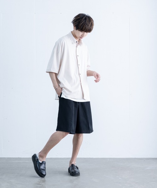 EDDEN ELLEN（エデンエレン）の「【EDDEN ELLEN】ドレープルーズシャツ（シャツ/ブラウス・メンズ・ナチュラル/サックスブルー/ブラック/ライトグレー/ネイビー/ホワイト/チャコールグレー・SMALL/MEDIUM/LARGE/X-SMALL）」の21枚目の写真