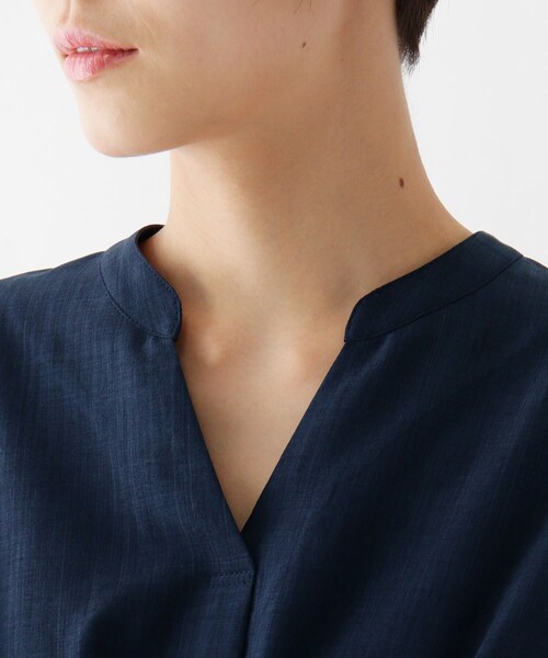 DRESKIP（ドレスキップ）の「◆スキッパーチュニックワンピース（チュニック・レディース・オフホワイト/ネイビー/グリーン系・04/03/02）」の7枚目の写真