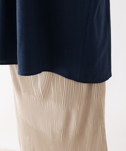 DRESKIP（ドレスキップ）の「◆スキッパーチュニックワンピース（チュニック・レディース・オフホワイト/ネイビー/グリーン系・04/03/02）」の9枚目の写真