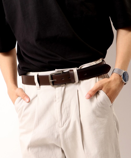 EDWIN（エドウィン）の「EDWIN　牛革ベルト（ベルト・メンズ・ブラック/ダークブラウン/ブラウン/ブラック系その他/ダークブラウン系/ブラウン系その他/ブラック系その他2/ダークブラウン系2/ブラウン系その他2/ブラック系その他3/ダークブラウン系3/ブラウン系その他3/ブラック系その他4/ダークブラウン系4/ブラウン系その他4・FREE）」の7枚目の写真