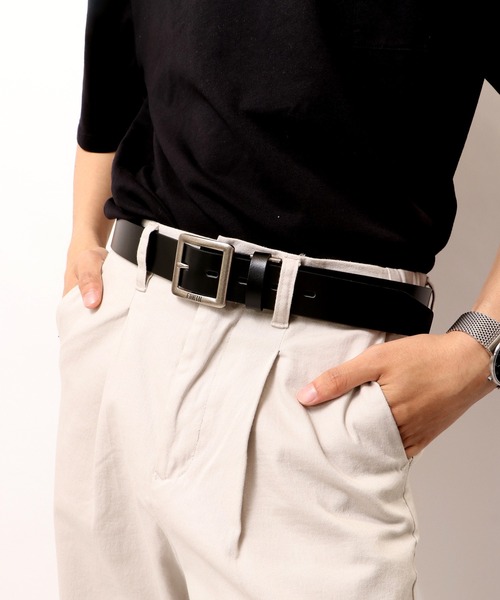 EDWIN（エドウィン）の「EDWIN　牛革ベルト（ベルト・メンズ・ブラック/ダークブラウン/ブラウン/ブラック系その他/ダークブラウン系/ブラウン系その他/ブラック系その他2/ダークブラウン系2/ブラウン系その他2/ブラック系その他3/ダークブラウン系3/ブラウン系その他3/ブラック系その他4/ダークブラウン系4/ブラウン系その他4・FREE）」の3枚目の写真