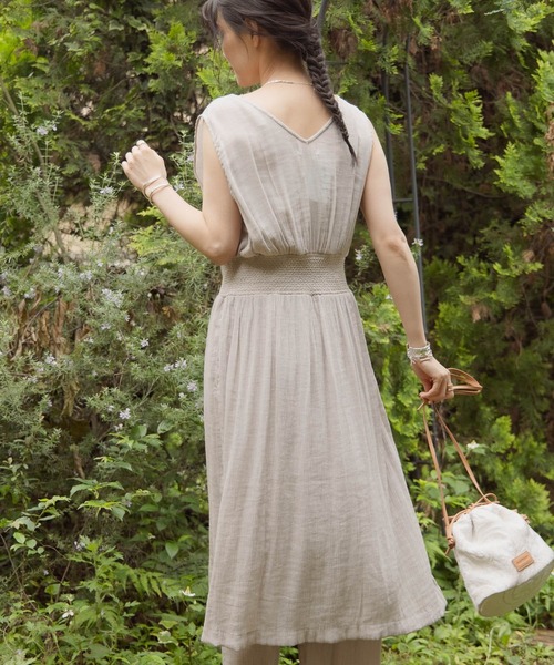 ワンピース ドレス ワンピース2wayジレワンピース レンチング Tm エコヴェロ Tm 繊維使用 ワンピース Bayflow ベイフロー のファッション