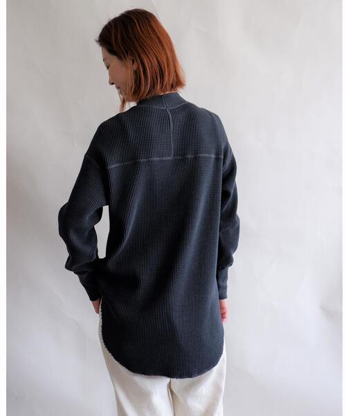 MANASTASH(マナスタッシュ)の「MANASTASH/マナスタッシュ W's HEAVY SNUG THERMAL MOCK NECK ウィメンズ ヘビースナッグサーマル モックネック(Tシャツ/カットソー・レディース・ナチュラル/ブラック/ベージュ/ブラウン・MEDIUM)」の6枚目の写真