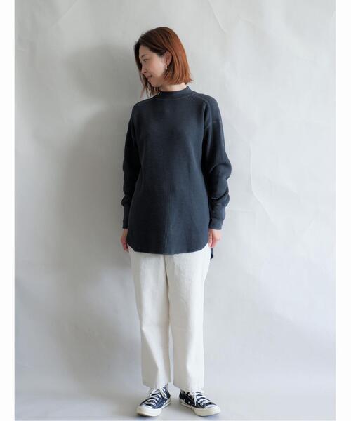MANASTASH(マナスタッシュ)の「MANASTASH/マナスタッシュ W's HEAVY SNUG THERMAL MOCK NECK ウィメンズ ヘビースナッグサーマル モックネック(Tシャツ/カットソー・レディース・ナチュラル/ブラック/ベージュ/ブラウン・MEDIUM)」の9枚目の写真