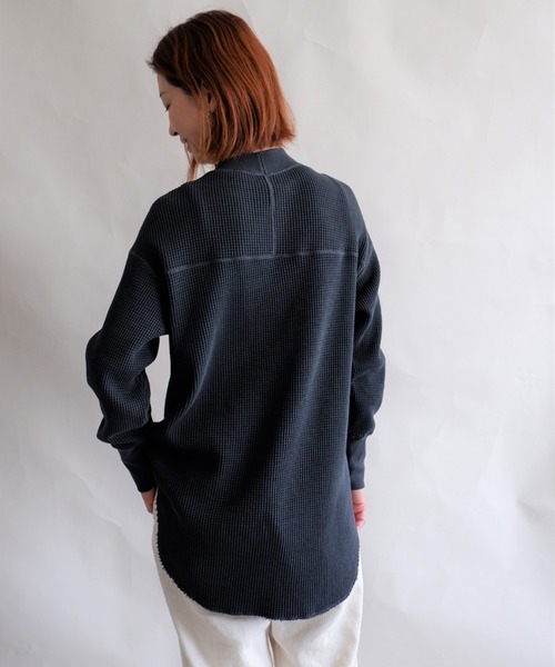 MANASTASH(マナスタッシュ)の「MANASTASH/マナスタッシュ W's HEAVY SNUG THERMAL MOCK NECK ウィメンズ ヘビースナッグサーマル モックネック(Tシャツ/カットソー・レディース・ナチュラル/ブラック/ベージュ/ブラウン・MEDIUM)」の16枚目の写真