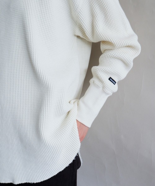 MANASTASH(マナスタッシュ)の「MANASTASH/マナスタッシュ W's HEAVY SNUG THERMAL MOCK NECK ウィメンズ ヘビースナッグサーマル モックネック(Tシャツ/カットソー・レディース・ナチュラル/ブラック/ベージュ/ブラウン・MEDIUM)」の22枚目の写真