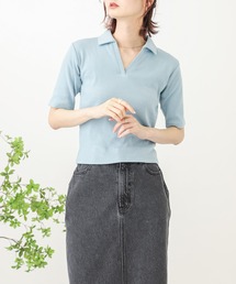SENSE OF PLACE by URBAN RESEARCH | ポロカラーリブショートトップ(Tシャツ/カットソー)