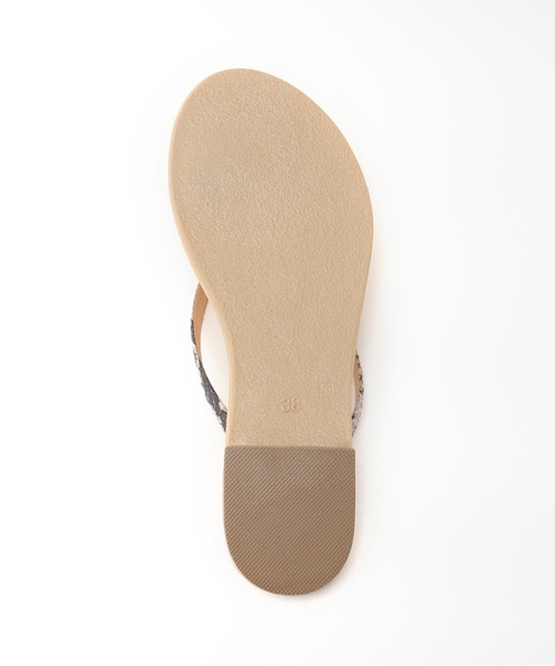 NICOLAS LAINAS（ニコラスライナス）の「NICOLAS LAINAS チューブクロストングサンダル（サンダル・レディース・ブラック/ゴールド/ベージュ系その他・35/36/38/37/39）」の9枚目の写真