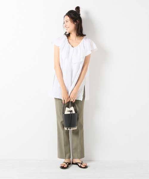 NICOLAS LAINAS（ニコラスライナス）の「NICOLAS LAINAS チューブクロストングサンダル（サンダル・レディース・ブラック/ゴールド/ベージュ系その他・35/36/38/37/39）」の20枚目の写真