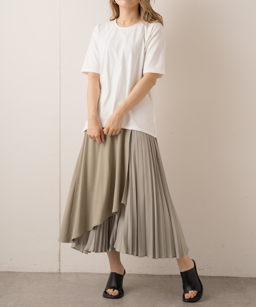Lui's（ルイス）の「バックオープンコンパクトトップス（Tシャツ/カットソー・レディース・オフホワイト/レッド系その他/ダークグレー・FREE）」の9枚目の写真