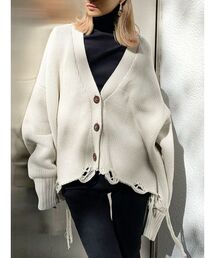 GYDA | ダメージLOOSE ニット カーディガン(カーディガン/ボレロ)