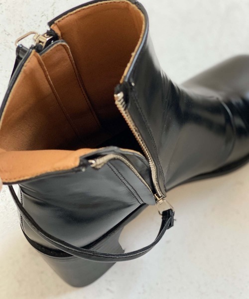 chuclla（チュクラ）の「W-zip square toe boots chs21a005（ブーツ・レディース・ブラック・37/40/36/39/38）」の22枚目の写真