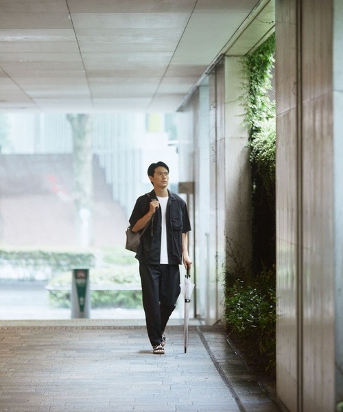 URBAN RESEARCH DOORS（アーバンリサーチドアーズ）の「JACKALL NYLON SHORT-SLEEVE SHIRTS（シャツ/ブラウス・メンズ・ブラック・MEDIUM/LARGE）」の5枚目の写真