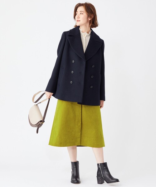 Paul Smith(ポールスミス)の「【WEB限定アイテム】ウールアウター Pコート(ピーコート・レディース・カーキ系/ネイビー系/アイボリー系・42/40/38/44L/46L)」の6枚目の写真