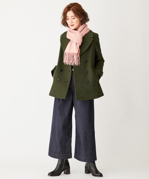Paul Smith(ポールスミス)の「【WEB限定アイテム】ウールアウター Pコート(ピーコート・レディース・カーキ系/ネイビー系/アイボリー系・42/40/38/44L/46L)」の4枚目の写真