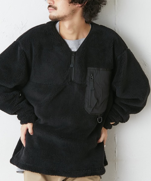 KELTY（ケルティ）の「【ZOZOTOWN限定】【KELTY/ケルティ】オムニウォームプルオーバー（ノーカラージャケット・メンズ・ブラック/ベージュ/アイボリー・S/M/L）」の2枚目の写真