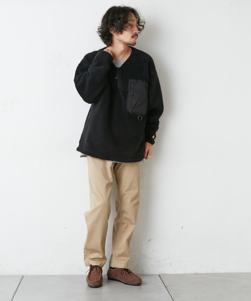 KELTY（ケルティ）の「【ZOZOTOWN限定】【KELTY/ケルティ】オムニウォームプルオーバー（ノーカラージャケット・メンズ・ブラック/ベージュ/アイボリー・S/M/L）」の13枚目の写真