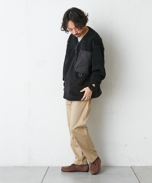 KELTY（ケルティ）の「【ZOZOTOWN限定】【KELTY/ケルティ】オムニウォームプルオーバー（ノーカラージャケット・メンズ・ブラック/ベージュ/アイボリー・S/M/L）」の14枚目の写真