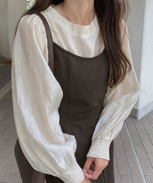 LAUIR(ラウアー)の「バックリボンマーメイドキャミソールワンピース(ワンピース・レディース・ブラック/キャメル/ブラウン/ベージュ・X-LARGE/MEDIUM/LARGE/SMALL)」の9枚目の写真