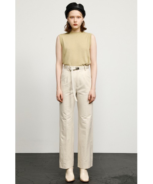 SLY(スライ)の「VERTICAL STRETCH PT ストレッチ パンツ(スラックス・レディース・アイボリー/オレンジ・0/1/2)」の8枚目の写真