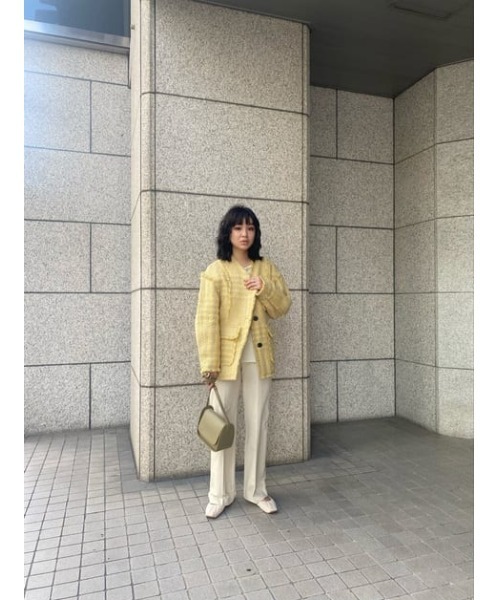 SLY(スライ)の「VERTICAL STRETCH PT ストレッチ パンツ(スラックス・レディース・アイボリー/オレンジ・0/1/2)」の19枚目の写真