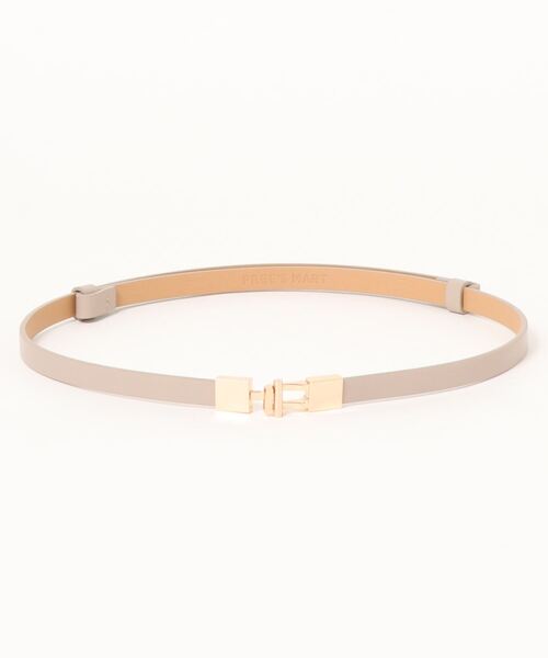 FREE'S MART（フリーズマート）の「Tメタルバーベルト（ベルト・レディース・ブラック/グレー/ベージュ・ﾌﾘ-）」の2枚目の写真