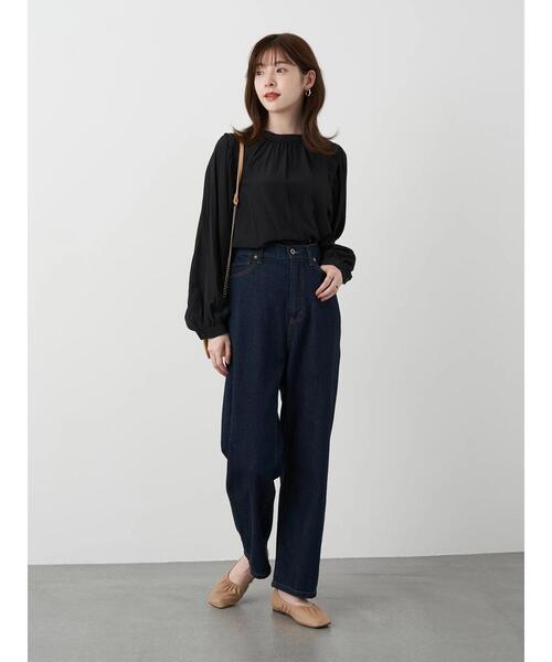 ORiental TRaffic(オリエンタルトラフィック)の「ORiental TRaffic ギャザーパンプス *(パンプス・レディース・ベージュ/ブラック/ミント・L/S/M)」の9枚目の写真