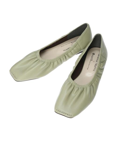 ORiental TRaffic(オリエンタルトラフィック)の「ORiental TRaffic ギャザーパンプス *(パンプス・レディース・ベージュ/ブラック/ミント・L/S/M)」の18枚目の写真