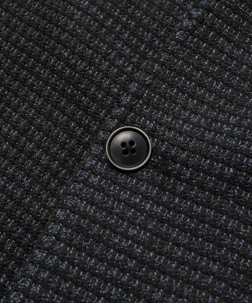 MEN'S BIGI（メンズビギ）の「裏目ワッフル スタンドジャケット（その他トップス・メンズ・ブラック/ネイビー・01/02/03/04）」の10枚目の写真