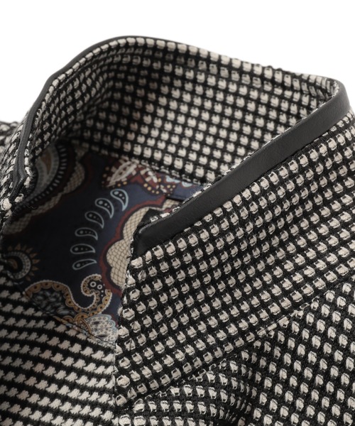 MEN'S BIGI（メンズビギ）の「裏目ワッフル スタンドジャケット（その他トップス・メンズ・ブラック/ネイビー・01/02/03/04）」の6枚目の写真