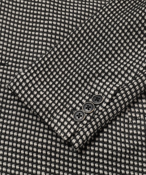 MEN'S BIGI（メンズビギ）の「裏目ワッフル スタンドジャケット（その他トップス・メンズ・ブラック/ネイビー・01/02/03/04）」の4枚目の写真