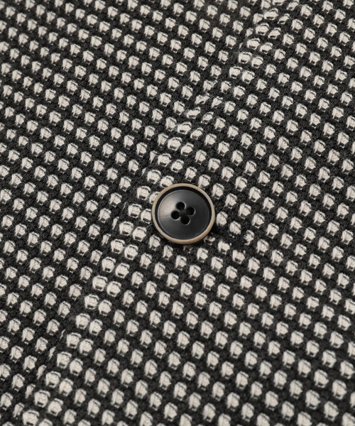 MEN'S BIGI（メンズビギ）の「裏目ワッフル スタンドジャケット（その他トップス・メンズ・ブラック/ネイビー・01/02/03/04）」の9枚目の写真