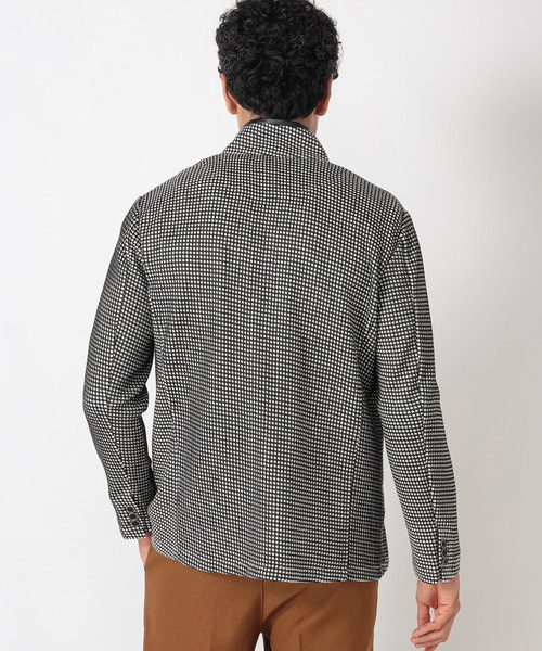 MEN'S BIGI（メンズビギ）の「裏目ワッフル スタンドジャケット（その他トップス・メンズ・ブラック/ネイビー・01/02/03/04）」の8枚目の写真