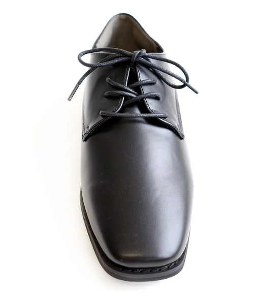 AmiAmi（アミアミ）の「スクエアトゥオックスフォードレースアップシューズ（ローファー・レディース・ブラック/ブラック系その他/ブラウン/ホワイト・L/LL/M/S）」の8枚目の写真