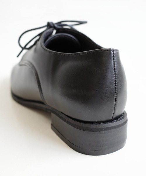 AmiAmi（アミアミ）の「スクエアトゥオックスフォードレースアップシューズ（ローファー・レディース・ブラック/ブラック系その他/ブラウン/ホワイト・L/LL/M/S）」の13枚目の写真