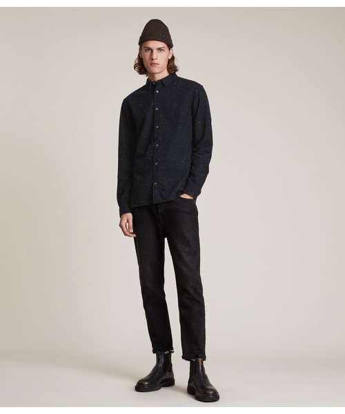 ALLSAINTS(オールセインツ)の「ELMIRA SHIRT | ELMIRA シャツ(シャツ/ブラウス・メンズ・ブラック系・M/S/L/XS)」の5枚目の写真