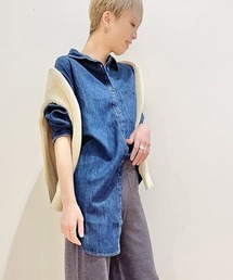 GAP | オーバーサイズ デニムシャツ(シャツ/ブラウス)