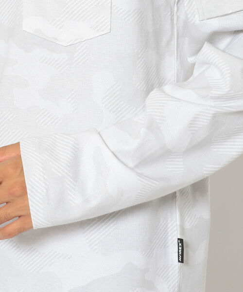 AVIREX（アヴィレックス）の「ファティーグ  クルーネック 長袖 Tシャツ/LONG SLEEVE FATIGUE CREW NECK T-SHIRT/アヴィレックス/AVIREX（Tシャツ/カットソー・メンズ・ブラック/オリーブ/White/ホワイト/ネイビー/Black・XX-LARGE/X-LARGE/MEDIUM/LARGE）」の14枚目の写真