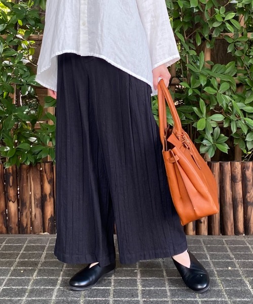 Plantation(プランテーション)の「BIZEN Autumn WAVE D/パンツ(その他パンツ・レディース・ネイビー/ライトグレー/ライトブラウン・M size)」の3枚目の写真