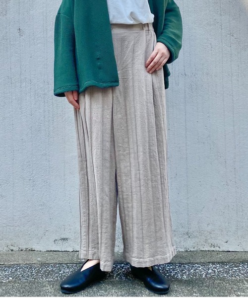 Plantation(プランテーション)の「BIZEN Autumn WAVE D/パンツ(その他パンツ・レディース・ネイビー/ライトグレー/ライトブラウン・M size)」の1枚目の写真