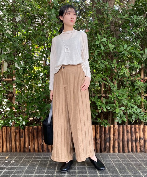 Plantation(プランテーション)の「BIZEN Autumn WAVE D/パンツ(その他パンツ・レディース・ネイビー/ライトグレー/ライトブラウン・M size)」の7枚目の写真
