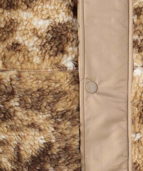 ASTRAET（アストラット）の「＜ASTRAET（アストラット）＞ボア ノーカラー ブルゾン（ノーカラーコート・レディース・ブラウン/オフホワイト・FREE）」の13枚目の写真