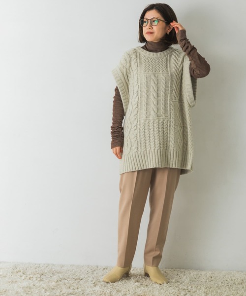 URBAN RESEARCH（アーバンリサーチ）の「シャーリングスリーブタートルネックカットソー（Tシャツ/カットソー・レディース・ライトグレー/ブラウン/グリーン/ライトブルー・FREE）」の17枚目の写真