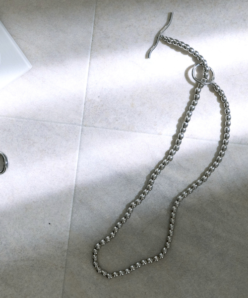 Rouge vif（ルージュヴィフ）の「ucalypt　Wide Metal Parts（ネックレス・レディース・シルバー・フリー）」の2枚目の写真