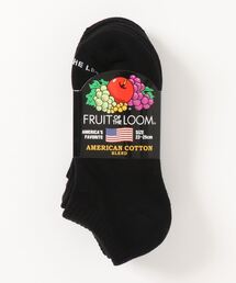 FRUIT OF THE LOOM | アンクル丈ベーシック無地ソックス / 3足セット / シンプル / クッション性(ソックス/靴下)